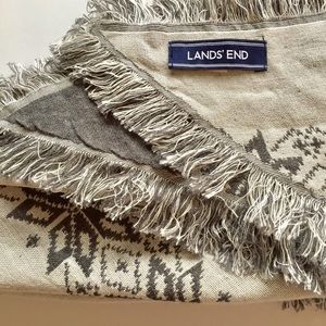 Land's End Blanket Scarf Reversible